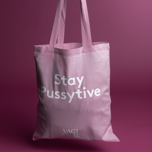 Stay Pussytive totebag 🌸