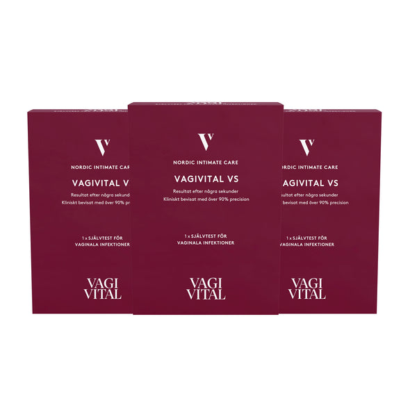 3-Pack VagiVital VS självtest för bakteriell vaginos